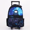 Mochila Escolar con Carrito Australiana de Gran Capacidad, Diseño de Dibujos Animados, Mochila con Ruedas para Estudiantes de Primaria y Secundaria