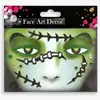 Pegatinas Faciales de Maquillaje para Escenario de Fiesta Navideña, Pegatinas de Maquillaje, Pegatinas Faciales con Purpurina, Pegatinas Infantiles de Dibujos Animados, Pegatinas de Tatuaje Transfronterizas