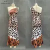 Ropa para Mujer TEMU Europea y Americana 2026 Nuevo Producto Transfronterizo Amazon Vestido Sexy Estampado de Leopardo Ajustado Falda Cola de Pez