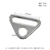 Fivela triangular de liga de zinco, acessórios de ferragem para bolsas, alça de ombro para bolsa de mão de vestuário, fita com furos, fivela ajustável, feito sob medida