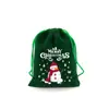 En stock Bolsa de Regalo de Dulces Navideños Bolsillo Paquete de Franela Regalo de Navidad Seguro Bolsa para Frutas Bolsa de Empaque para Almacenamiento de Snacks