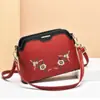 Bolsa Feminina de Couro Genuíno 2024 Nova Bolsa Feminina Bolsa Transversal Versátil Feminina Bolsa de Ombro Moda Bolsa de Braço Bolsa Transversal