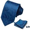 Spot de alta qualidade de poliéster gravata de seda dos homens flor de caju padrinho homem Casamento gravata bolso conjunto Jacquard