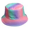 Aliexpress Estilo Europeu e Americano Chapéu de Pescador Tie-Dye Estampado Chapéu Balde de Proteção Solar ao Ar Livre Transfronteiriço Graffiti Unissex Chapéu Reversível