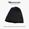 Novo produto outono 2026: gorro de atmosfera relaxada, malha macia, simples e casual, chapéu que afina o rosto, em estoque