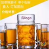 Caneca de Cerveja de Vidro Espesso com Alça, Copo de Chá KTV, Copo de Cerveja de Barril Resistente ao Calor, Copo de Abacaxi, Copo de Cerveja Artesanal