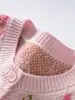 Nuevo Suéter de Cachemira Otoño e Invierno, Estilo Perezoso, Corte Holgado, Efecto Adelgazante, Flores Bordadas tipo Toalla, Suéter de Punto de Cuello Redondo para Mujer