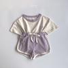 [Envío gratis] Ropa coreana para niños 2022 verano nuevo traje de bebé de dibujos animados bebé algodón dos piezas ropa de verano