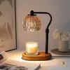 Lámpara Difusora de Cera con Temporizador Regulable Lámpara de Mesita de Noche Atmósfera para Sala de Estar Lámpara Difusora de Cera Velas Aromáticas sin Llama