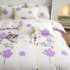 Juego de Cuatro Piezas Estampado de Algodón con Aloe Vera Transfronterizo para Uso en Casa y Dormitorio, Juego de Tres Piezas de Sábanas, Funda de Edredón, Fabricante de Ropa de Cama al por Mayor