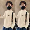 Y2138 # Camiseta Térmica de Base Masculina Outono e Inverno Quente Meia-Gola Alta Infantil para Crianças Maiores
