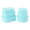 Caixa de Almoço de Silicone Transfronteiriça Caixa de Almoço para Micro-ondas Caixa de Almoço para Acampamento ao Ar Livre Caixa de Almoço Portátil para Trabalho Vedada Recipiente Crocante