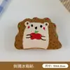Imán de refrigerador de peluche lindo, conejo de dibujos animados 3D, pegatina magnética anti-colisión de peluche, figura de oso, decoración magnética