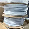 Tubo de Hilo de Silicona Personalizado por el Fabricante, Manguera de Silicona Resistente a Altas Temperaturas, Funda de Silicona Antiestática Gris de Pequeño Diámetro