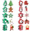 Set de Cortadores de Galletas Navideños de 13 Piezas, Molde para Bolsillos de Sándwich, Cortador de Pan Tostado, Molde para Estampar Frutas