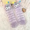 Calcetines de Invierno de Peluche de Monstruo para Mujer, Terciopelo de Visón Engrosados, Divertidos para Dormir, Calientes, de Oruga para el Suelo