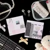 Fita Decorativa Padrão de Linhas ZABC, apresentando linhas delicadas e símbolos simples, um design básico para materiais de borda para scrapbooking e journaling