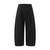 Ropa para Hombre Muqiu Estilo Old Money Diseño de Doble Pinza Retro Moderno Pantalones de Trabajo Lavados para Hombre Ajuste Holgado Algodón Puro Pantalones Casuales