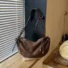 Bolsa de Veludo com Flocagem Feminina 2026 Nova Outono High-End Retrô Patchwork Bolsa de Ombro Único Grande Capacidade Crossbody Bolsa Bolinho