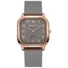 Reloj de Cuarzo para Mujer Shangmei Square con Números Árabes y Correa de Silicona, Moda, Venta Directa de Fábrica, Wholesale