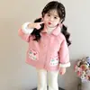 Abrigo de Lana para Niña Otoño Invierno 2026 Estilo Nuevo Elegante Ropa de Invierno para Niña Pequeña Bebé Parte Superior de Lana con Plus Terciopelo