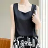Camisola de Seda Helada Transfronteriza Verano 2025 para Mujer, Ropa Interior, Capa Base, Top Sexy sin Mangas para Ropa de Exterior en Verano
