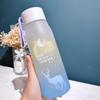 Vaso de agua de plástico al por mayor vaso de agua valor de color alto gran capacidad botella de agua hombres y mujeres rojo de internet ins vaso de agua vaso acompañante para estudiantes