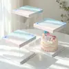 Caja Transparente para Pastel de 4 Pulgadas, 6 Pulgadas, 8 Pulgadas, 10 Pulgadas, 12 Pulgadas de Altura, Capa Única y Doble, Caja de Empaque para Pastel de Cumpleaños