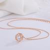 Novo colar inteligente S999 de prata de lei com estrela de seis pontas para mulheres, pingente de coração batendo, corrente de clavícula simples e da moda, joia