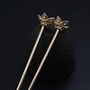 Shangjia cobre fundido Golden Lotus hairpin estilo chinês estilo antigo hairpin 17 * 140MM