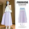 Pantalones de Verano para Niñas 2026 Nuevos Pantalones Casuales Pantalones Falda para Niños Pantalones Cortos de Seda Helada de Verano Pantalones de Pierna Ancha para Niñas