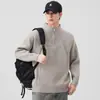 Estilo Americano 2026 Nuevo Suéter con Cremallera de Cuello Alto para Hombre Otoño Invierno Jersey Prendas de Abrigo de Alta Gama Ropa de Punto Tallas Grandes