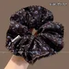 Elástico para el pelo elegante y estiloso con estampado de leopardo para mujer, accesorio para el pelo de alta gama estilo coreano para moños bajos y coletas