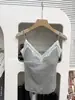 ¡Cintura ceñida en un segundo! Camisola de Encaje con Cuello en V y Copas Integradas, Corte Ajustado, Efecto Push-Up, Se Puede Usar como Prenda Exterior o Interior, con un Diseño Elegante y Atractivo