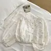 Pijama Floral com Coelhinho Manga Longa Calça Longa para Mulheres Primavera e Outono Desenho Animado Fofo Nuvem Doce Algodão Roupa de Casa Conjunto para Usar por Cima