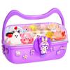 Suelo de cristal termoplástico transparente resina libre diy material bolsa traje colgante juguetes de arcilla hechos a mano