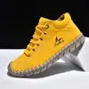 Bestseller transfronteiriço, sapatos femininos europeus e americanos costurados à mão, mocassins baixos da moda, sapatos casuais de inverno para uso externo, estilo Martin.