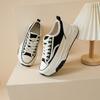Zapatos de Lona para Mujer de Suela Gruesa Zapatos Forrest Gump Zapatos de Mujer Pequeños y Fragantes 2025 Nuevo Primavera y Otoño Casual Deportes Zapatos Blancos Zapatos de Plataforma
