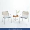 Mesa e Cadeiras para Varanda Externa, Mesa e Quatro Cadeiras para Pátio de Villa, Mesa e Cadeiras de Metal à Prova d'Água e Resistentes ao Sol, Mesa e Cadeiras de Rattan para Jardim de Lazer