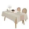 Mantel Rectangular Jacquard Estilo Europeo Lujo Ligero, Algodón y Lino, Impermeable, Lavable, para Comedor del Hogar, Caminos de Mesa, Mantel para Mesa de Café, Venta al por Mayor