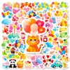 56 Folhas/Pacote Balão de Festa Bolo Desenho Animado Adesivos DIY Mala Caderno Grafite Personalizado Adesivos à Prova d'Água