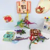 Nova Série Criativa de Viagem Dinossauro Centro Cultural Lembrança Modelo Pequeno Pingente Chaveiro de Estudante Decoração Atacado