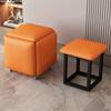 Mesa de Centro Combinable Apilable Cubo de Rubik Taburete Bajo 5 en 1 Hogar Apartamento Pequeño Sofá Banco Pequeño para Cambiar Zapatos
