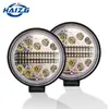 Luz de trabalho LED HAIZG para carro, 4 polegadas, 102W, redonda, luz de inspeção, flash branco, holofote para modificação de veículo off-road