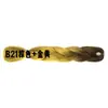 Peluca de Fibra Sintética Africana Trenza Grande de Fibra de Alta Temperatura para Mujer, Cabello Trenzado de un Solo Color, Rastas, Se Puede Ondular y Teñir