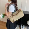 2026 Nova Bolsa de Palha de Grande Capacidade, Bolsa de Ombro Elegante e Versátil para o Dia a Dia, Bolsa de Mão, Bolsa Casual Feminina, Bolsa de Praia