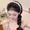 Diadema Ondulada Estilo Coreano para Mujer con Corona Alta, No Aprieta, Pinza para el Cabello para Lavarse la Cara, Versátil, Elegante, para Cabello Suelto, Estilo Exterior