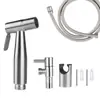 Aço Inoxidável 304 Pistola de Spray Bidet Conjunto para Vaso Sanitário Companheiro Bico Reforçador Chuveiro Dourado Escovado Válvula Angular Pistola de Spray