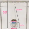 Cesta Colgante de Acero Inoxidable Soporte para Flores Colgante de Pared para Balcón Plantas Verdes Maceta Colgante para Suculentas Soporte para Maceta Colgante en Barra de Pared
