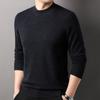 Suéter de Lana Hengyuanxiang para Hombre 2024 Otoño e Invierno Nuevo Suéter Tejido 100% Lana Grueso de Cuello Medio Alto para Hombre